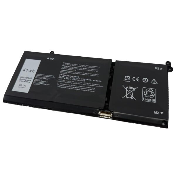 G91J0 Replacement Laptop Battery for Dell Inspiron 3511 3515 3520 3525 3530 3535 5510 5515 5625 5430 5435 5410 7415 7420 2-in-1 Latitude 3140 3320 3330 3420 3430 3520 3530 Vostro 3435 3510 3535 5510 5620 927N5 11.25V 41Wh