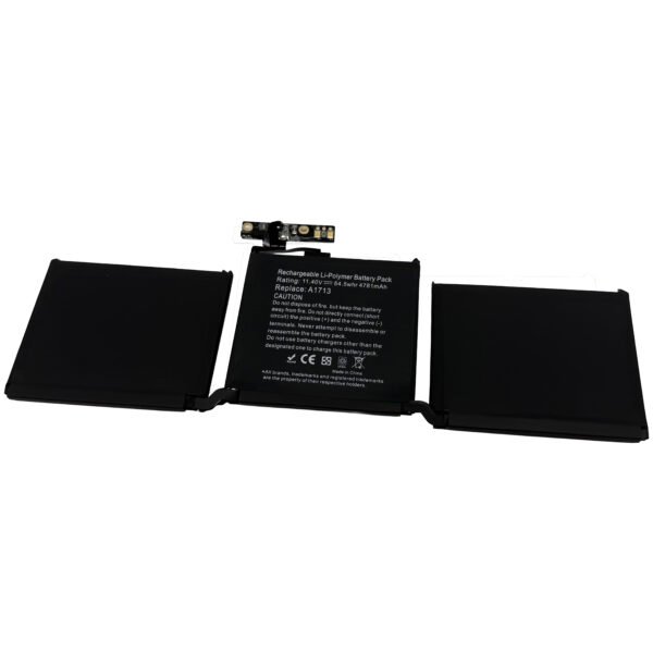 A1713 Replacement Laptop Battery for MacBook Pro 13 Inch (Late 2016 Mid 2017 Mid 2019 2020) EMC 2978 3301 3456 3578 3164 020-00946 MacBookPro13,1 14,1  A2171 A2159 A2289 A2338 11.4V 54.5Wh