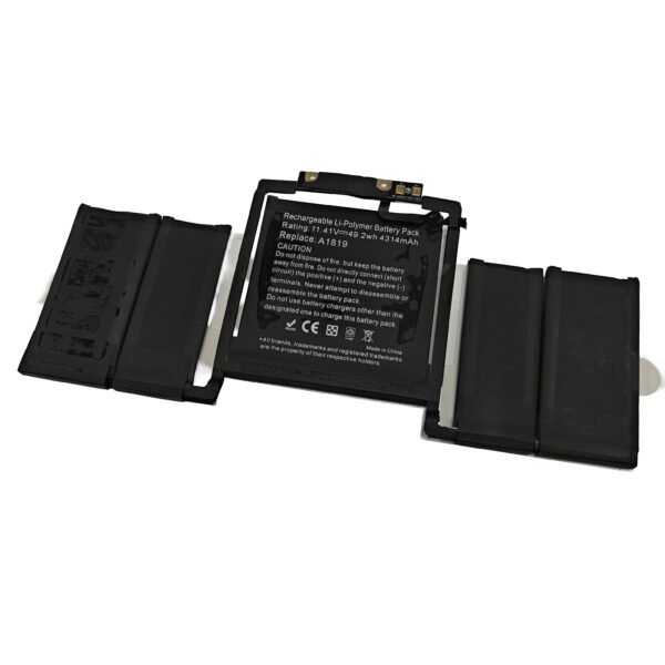 A1819 Replacement Laptop Battery for MacBook Pro 13 inch A1706 Late 2016 Mid 2017  EMC 3071  EMC 3163   A1706 A1819 NO. MPDK2LL/A  MPXW2LL/A  MPXX2LL/A  MQ002LL/A  11.41V 49.2Wh