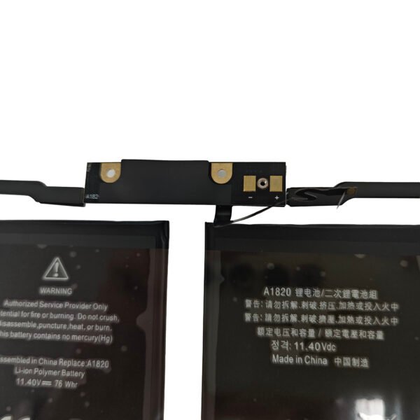A1820 Replacement Laptop Battery for MacBook Pro 15 inch A1707 (Late 2016 Mid 2017) Touch Bar EMC 3162 3072 Series MLH32LL/A MLH42LL/A MLW72LL/A MLW72HN/A MLW82LL/A MPTR2LL/A MPTT2LL/A 11.4V 76Wh