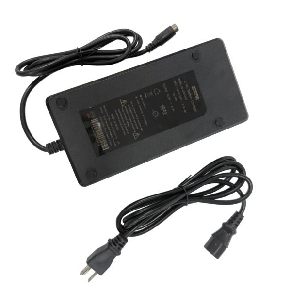 54.6V 5A SSLC300V55S Battery Charger Straight Lotus Head for 48V NCM Lithium Battery 13S Li-ion Battery Pack
