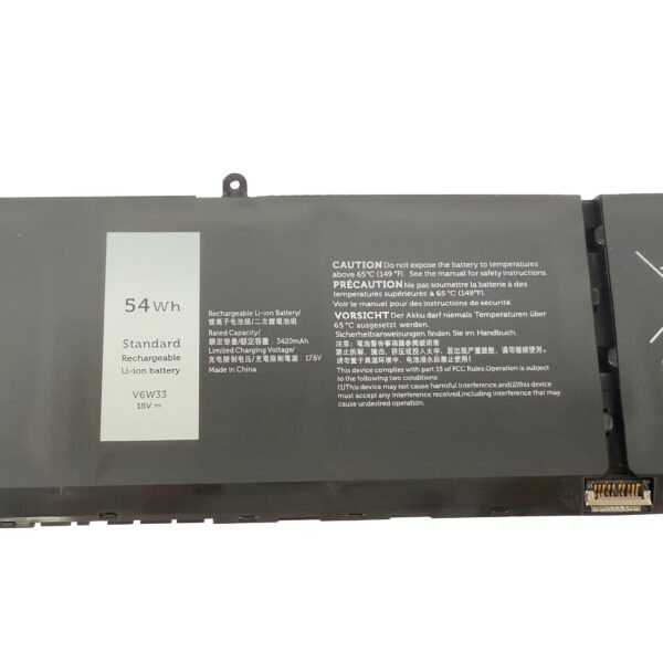 V6W33 Replacement Laptop Battery for Dell Inspiron 5310 5320 5330 5410 5420 5425 5430 5435 5440 5445 5625 5630 5635 5640 3511 3515 3525 3530 3535 Vostro 3435 3510 5510 5620 Latitude 3320 3430 3520 3530 XDY9K 15V 54Wh
